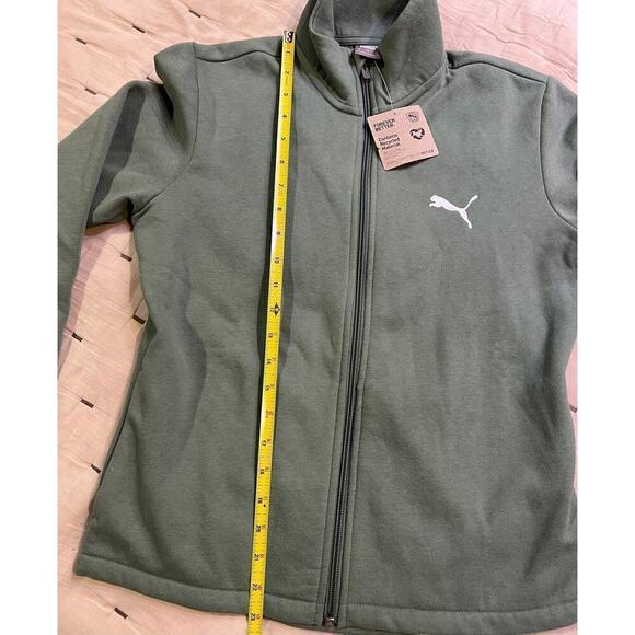 NWT Puma, sage green zip up sweatshirt - Picture 4 of 6
